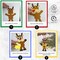 4E's Novelty 12 Pack Foam Christmas Reindeer Ornament Craft for Kids, Self-Adhesive DIY Holiday Craft Kit, Bulk Christmas Crafts for Kids Ages 4-8, 8-12, Toddlers Party Favors & Goodie Bag Fillers